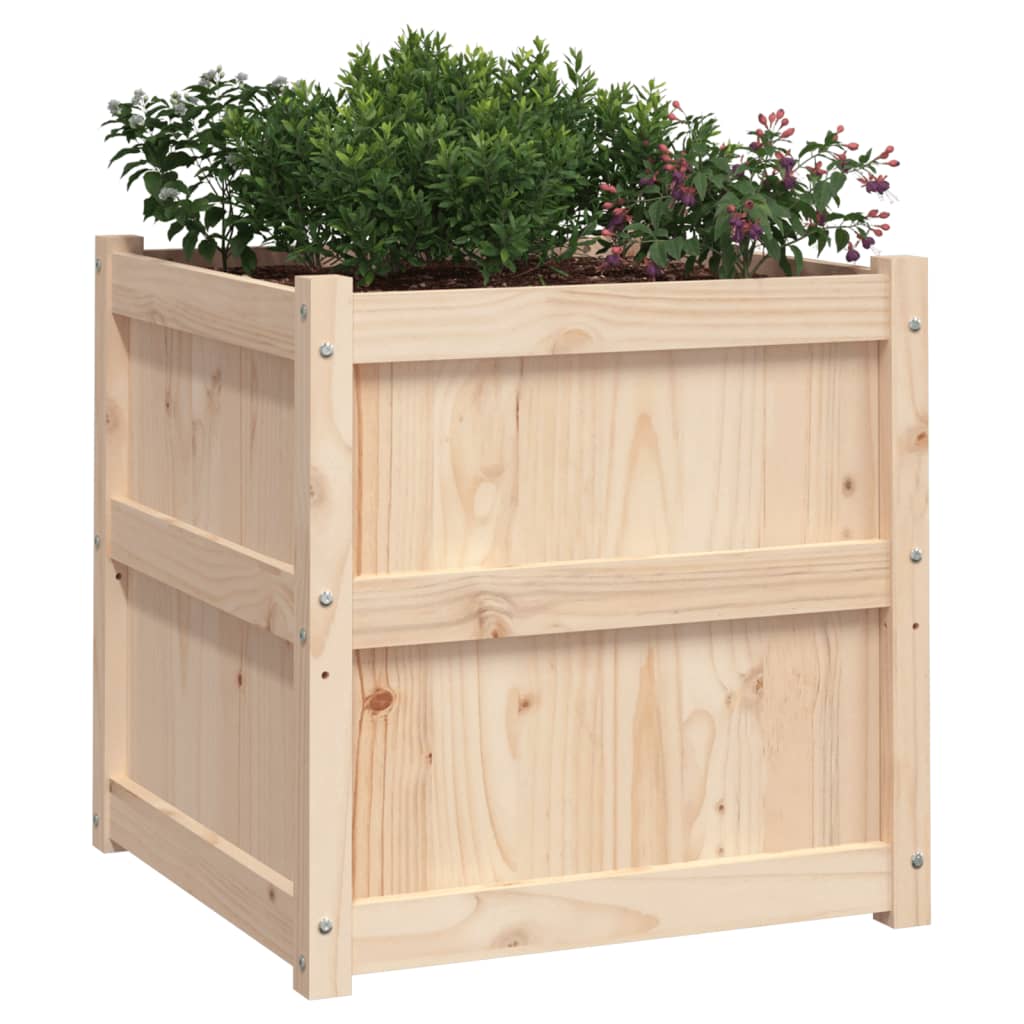 Garden Planters 2 Pcs Solid Wood Pine