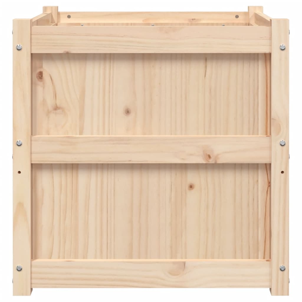 Garden Planters 2 Pcs Solid Wood Pine