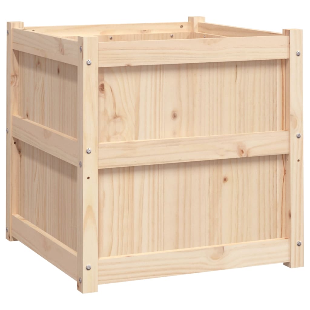 Garden Planters 2 Pcs Solid Wood Pine