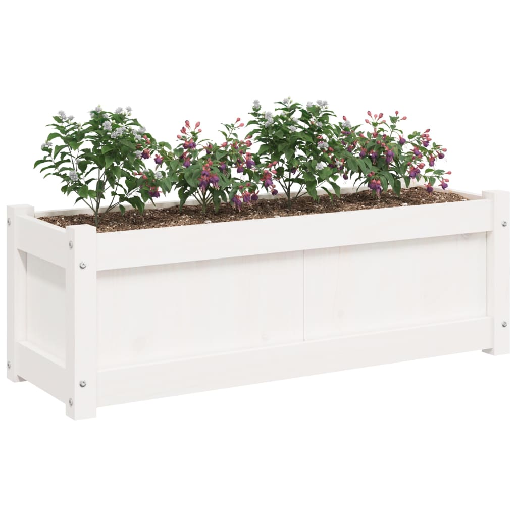 Garden Planters 2 Pcs Solid Wood Pine