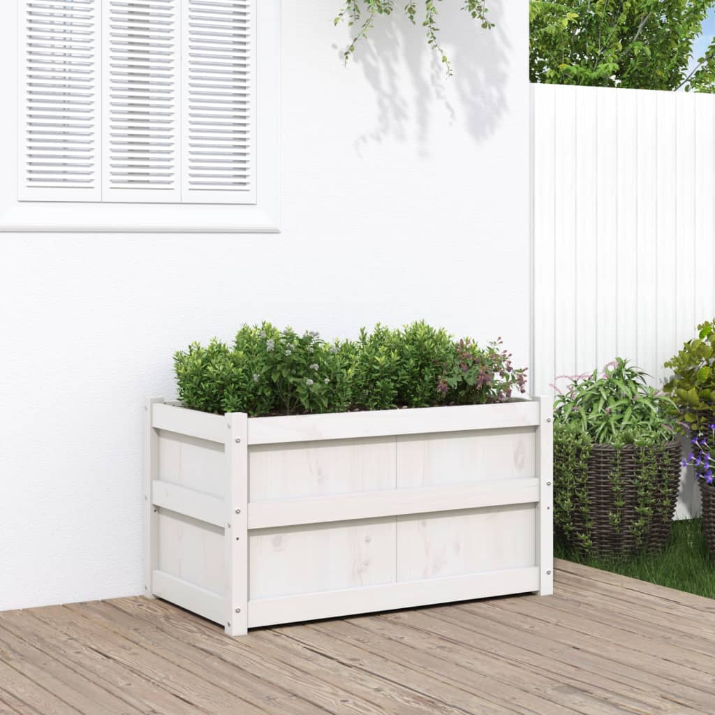 Garden Planter Wax 90X50X50 Cm Solid Wood Pine