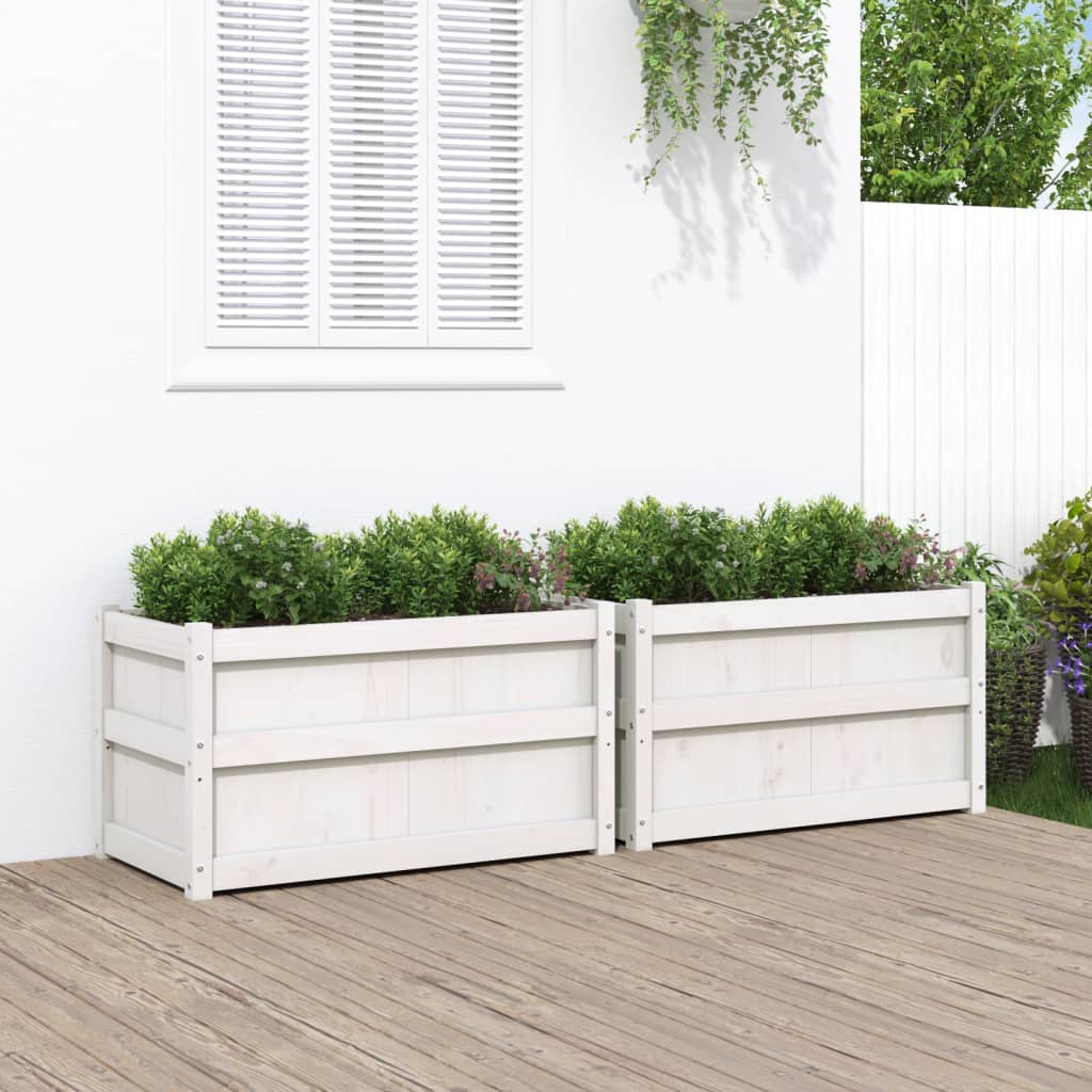 Garden Planter Wax 90X50X50 Cm Solid Wood Pine