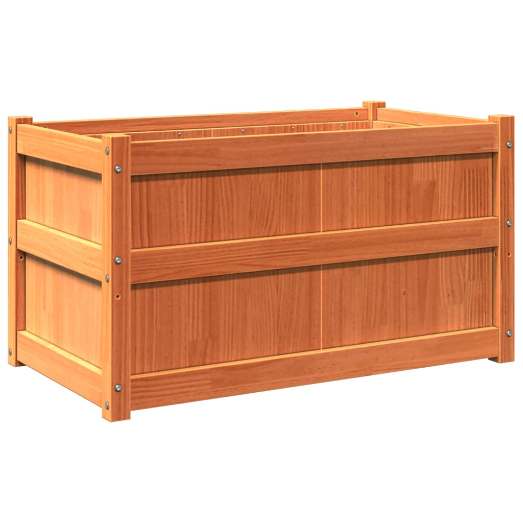 Garden Planter Wax 90X50X50 Cm Solid Wood Pine