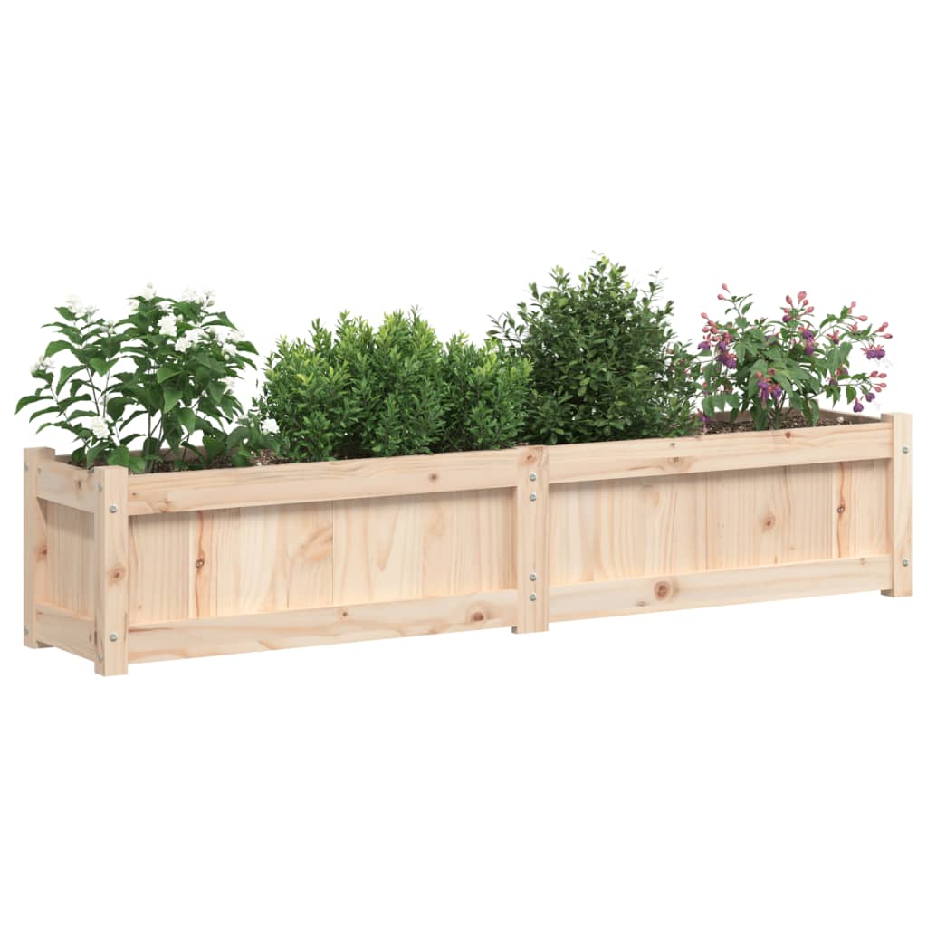 Garden Planters 2 Pcs Solid Wood Pine