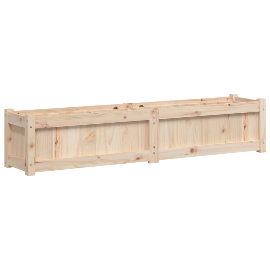 Garden Planters 2 Pcs Solid Wood Pine
