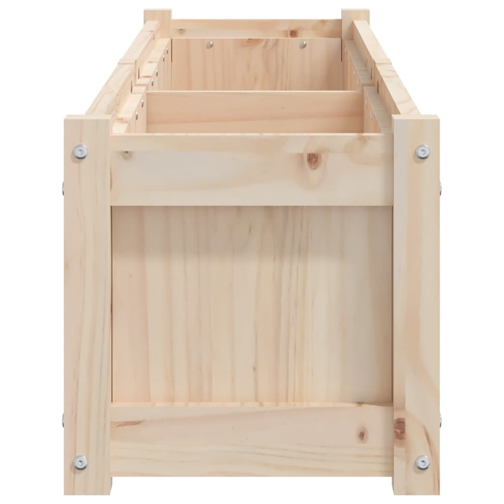 Garden Planters 2 Pcs Solid Wood Pine