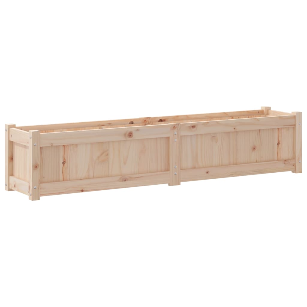 Garden Planters 2 Pcs Solid Wood Pine
