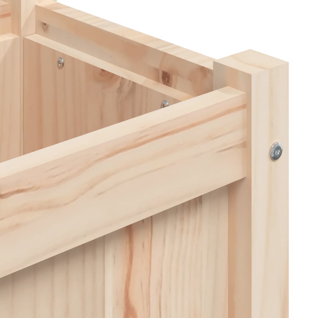 Garden Planters 2 Pcs Solid Wood Pine