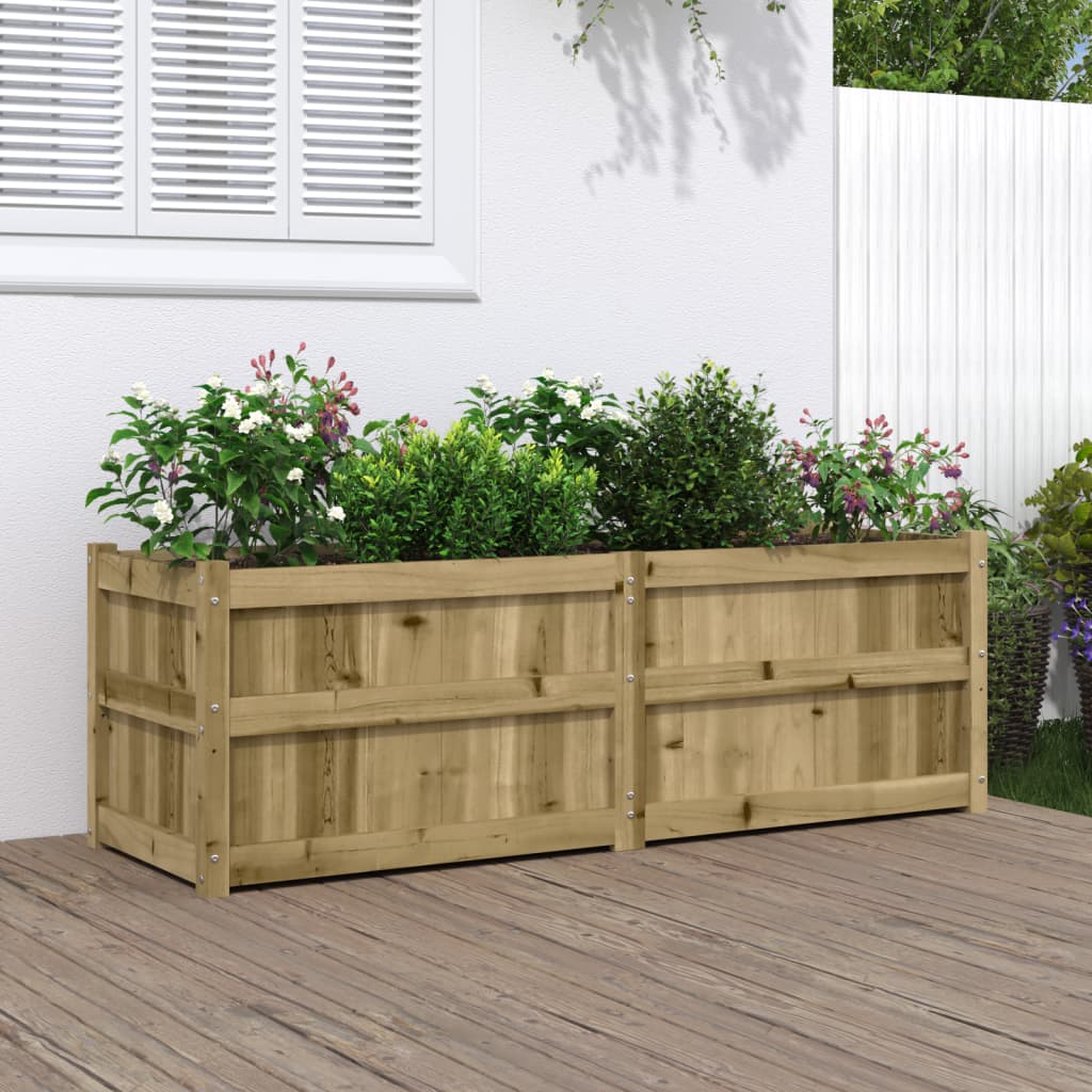 Garden Planter 150X50X50 Cm Solid Wood Pine