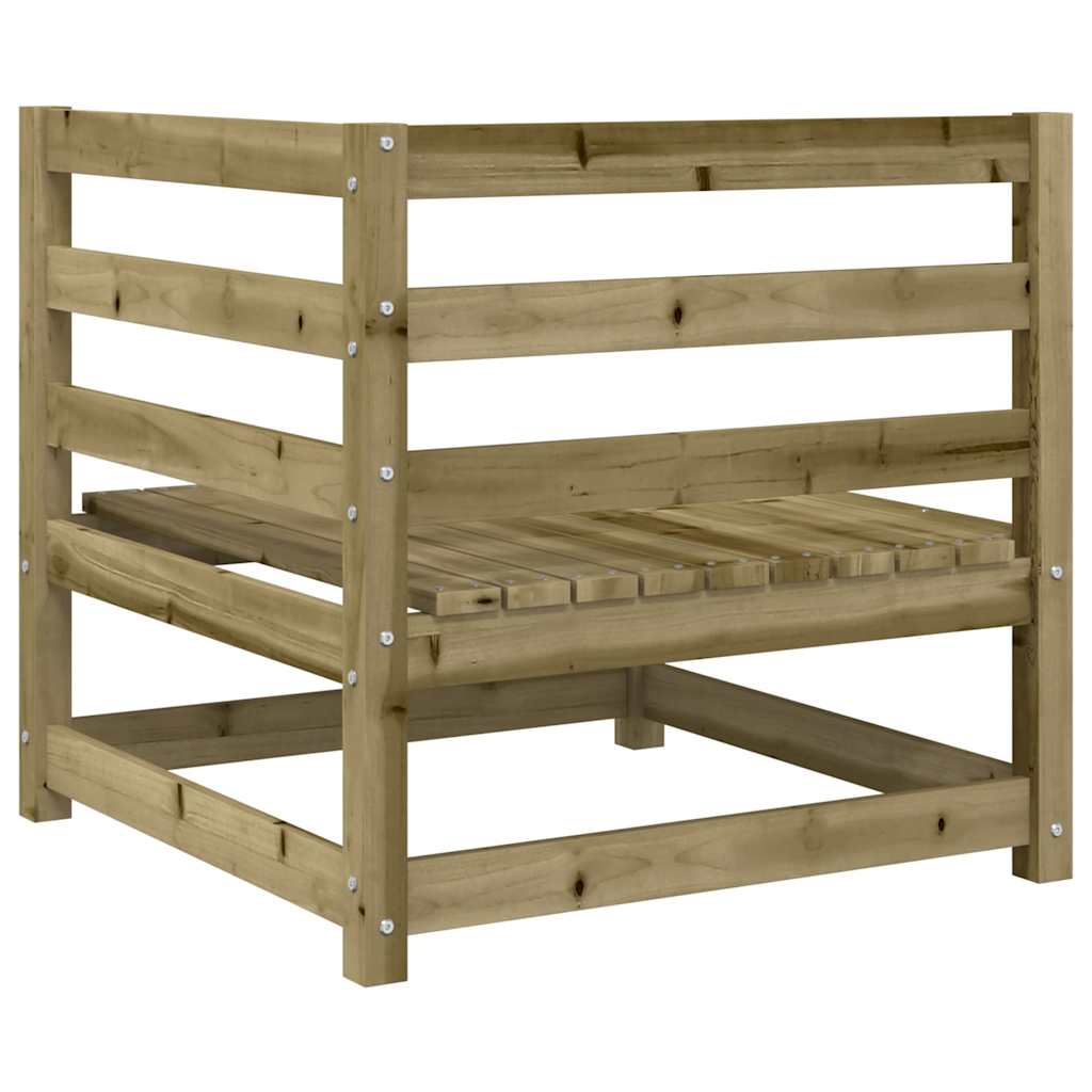 Garden Sofas Corner 2 Pcs 70X70X67 Cm Impregnated Wood Pine