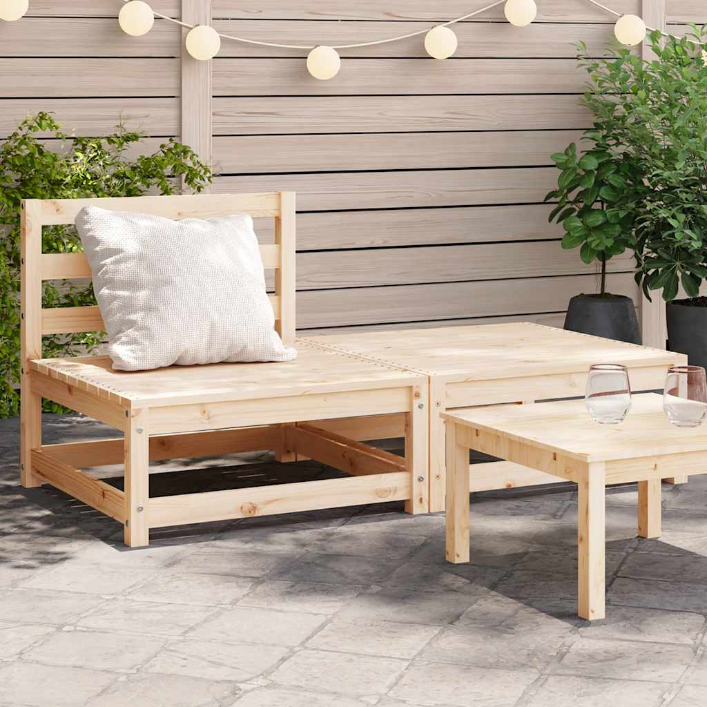 Garden Sofas Corner 2 Pcs 70X70X67 Cm Impregnated Wood Pine