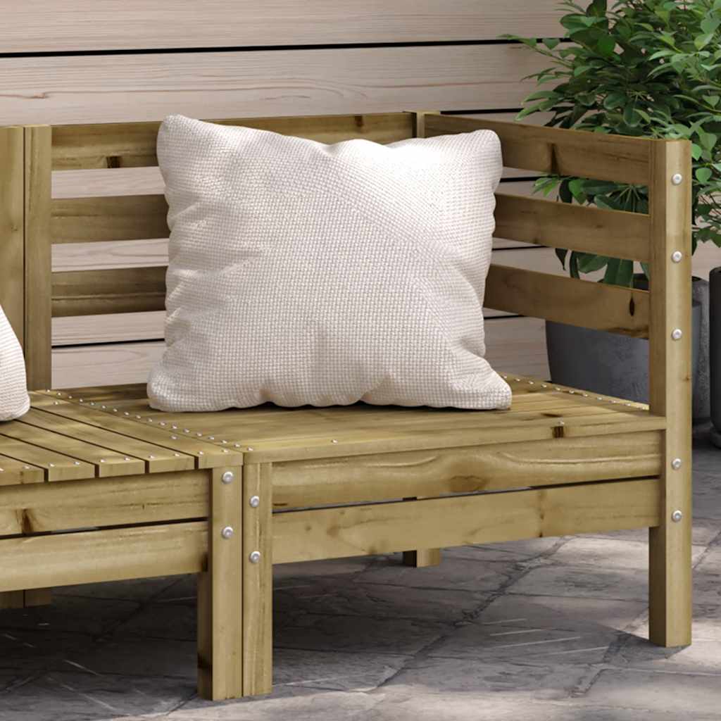 Garden Sofa | Set Of 2 | Natural Wood | Treated Pinewood | Medium