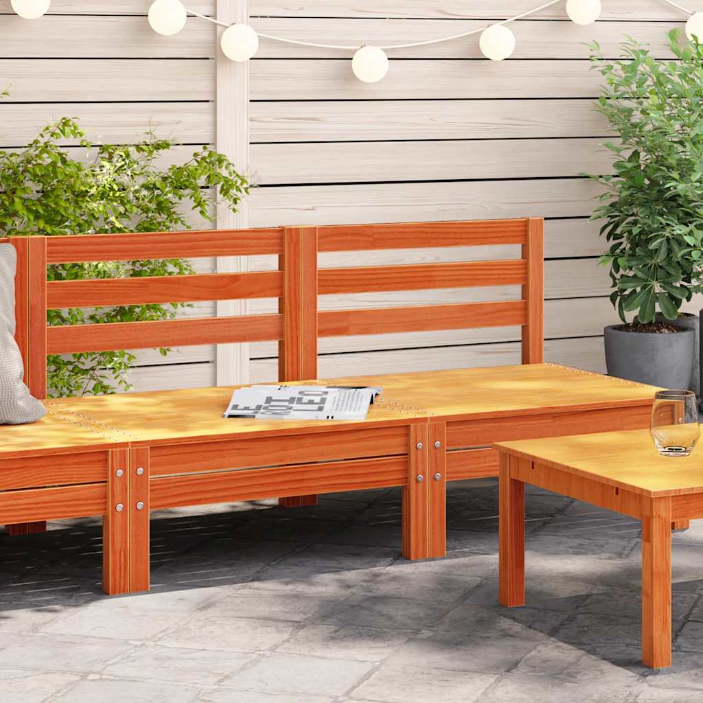 Garden Sofa | Set Of 2 | Natural Wood | Treated Pinewood | Medium