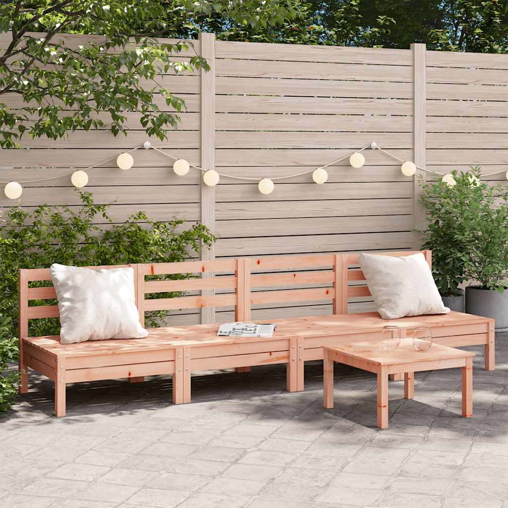Garden Sofa | Set Of 2 | Natural Wood | Treated Pinewood | Medium