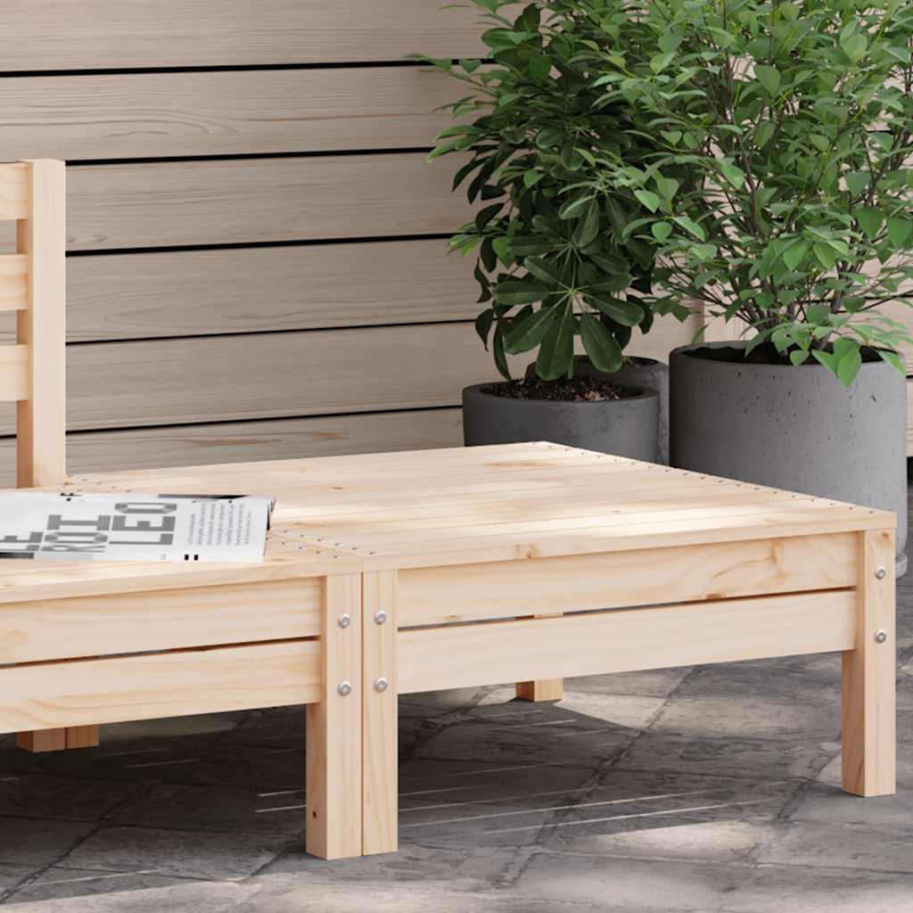Garden Sofa | Set Of 2 | Natural Wood | Treated Pinewood | Medium