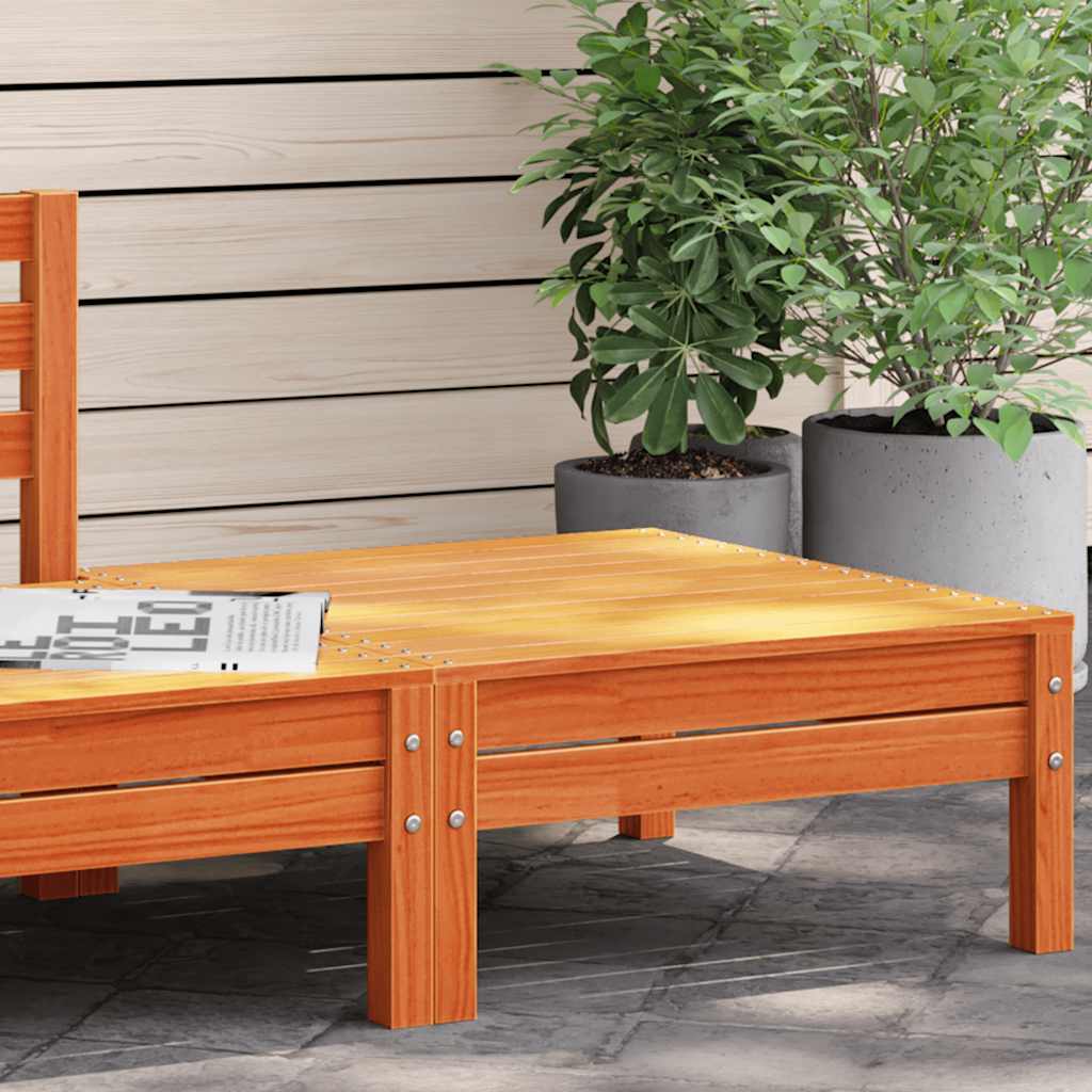 Garden Sofa | Set Of 2 | Natural Wood | Treated Pinewood | Medium