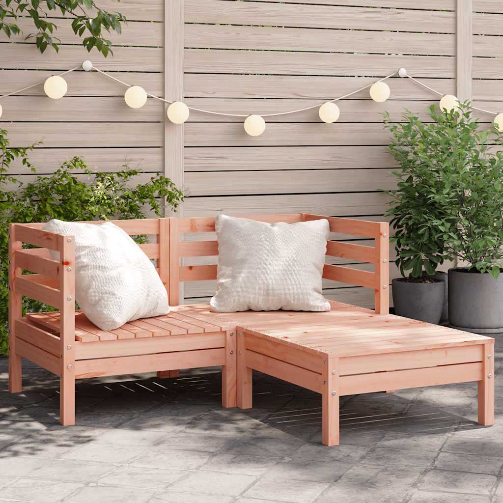 Garden Sofa | Set Of 2 | Natural Wood | Treated Pinewood | Medium