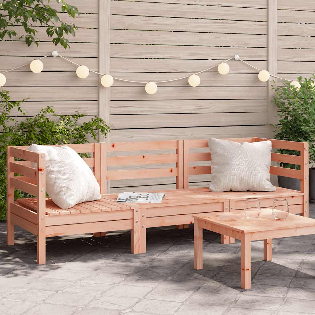 Garden Sofa | Set Of 2 | Natural Wood | Treated Pinewood | Medium