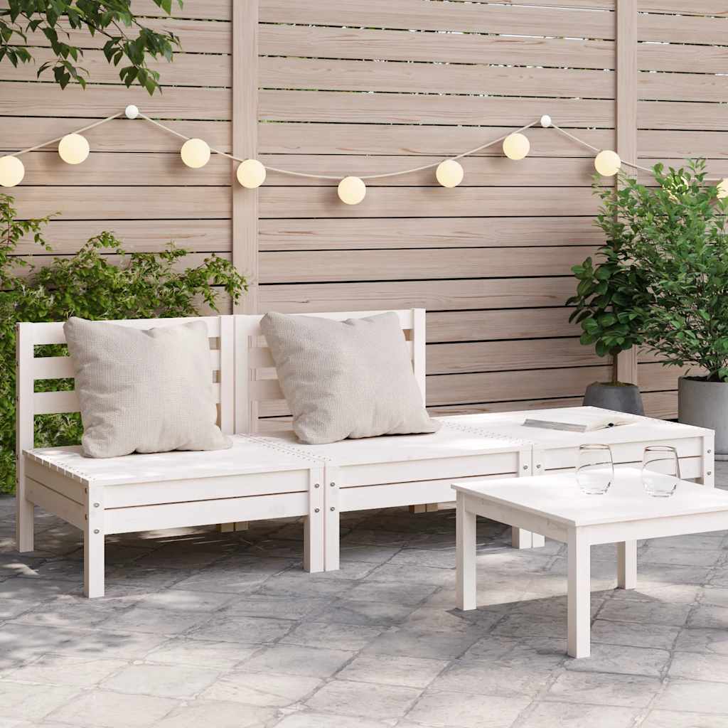 Garden Sofa | Set Of 2 | Natural Wood | Treated Pinewood | Medium