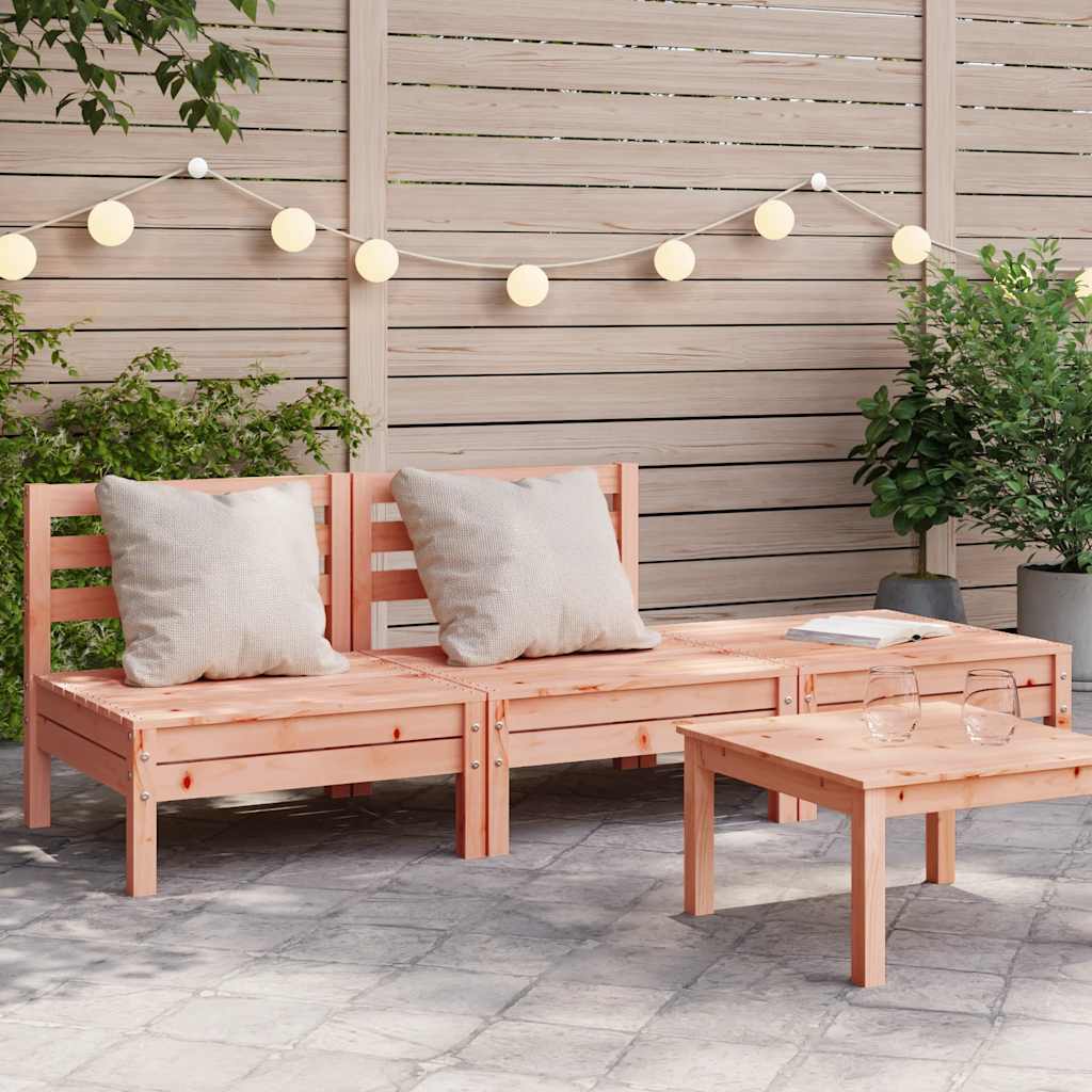 Garden Sofa | Set Of 2 | Natural Wood | Treated Pinewood | Medium