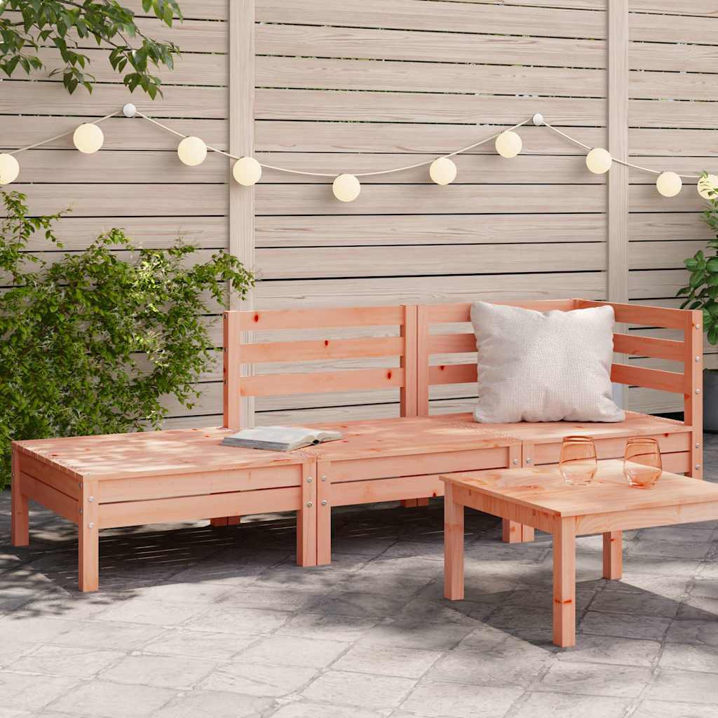 Garden Sofa | Set Of 2 | Natural Wood | Treated Pinewood | Medium
