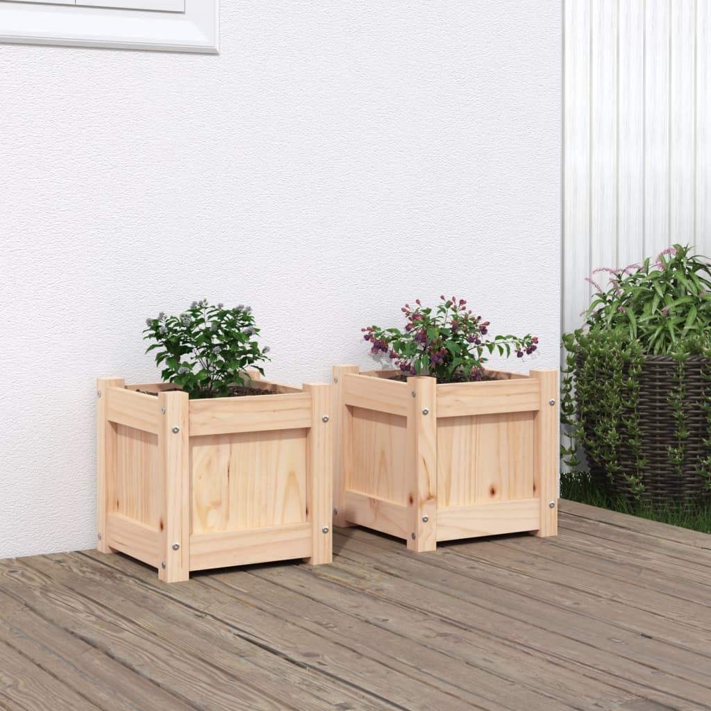 Garden Planter 31X31X31 Cm Solid Wood Douglas