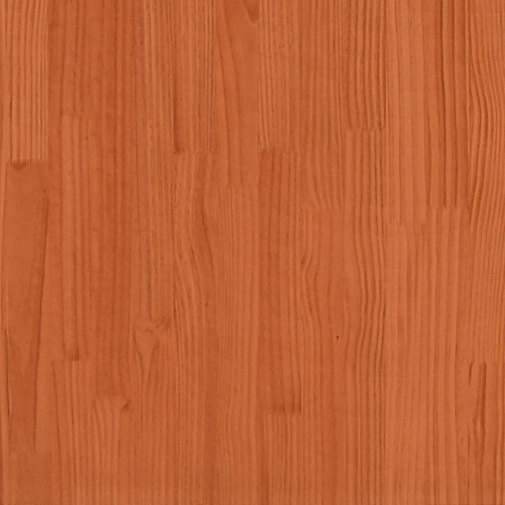 Garden Planters 2 Pcs Wax Brown Solid Wood Pine