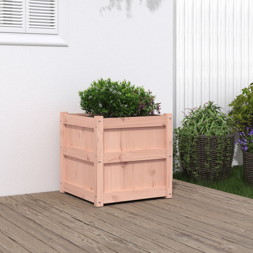 Garden Planter White 50X50X50 Cm Solid Wood Pine