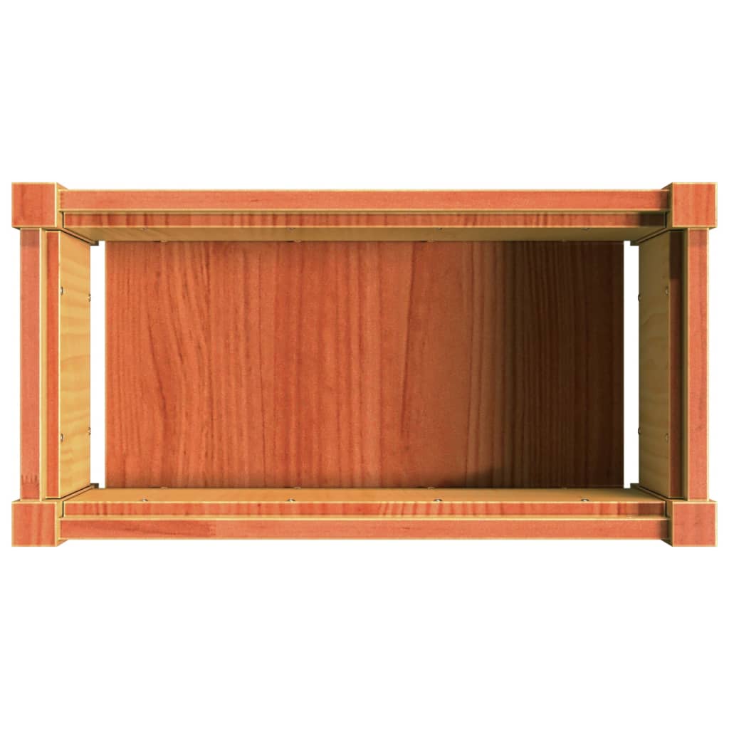 Garden Planters 2 Pcs Wax Solid Wood Pine