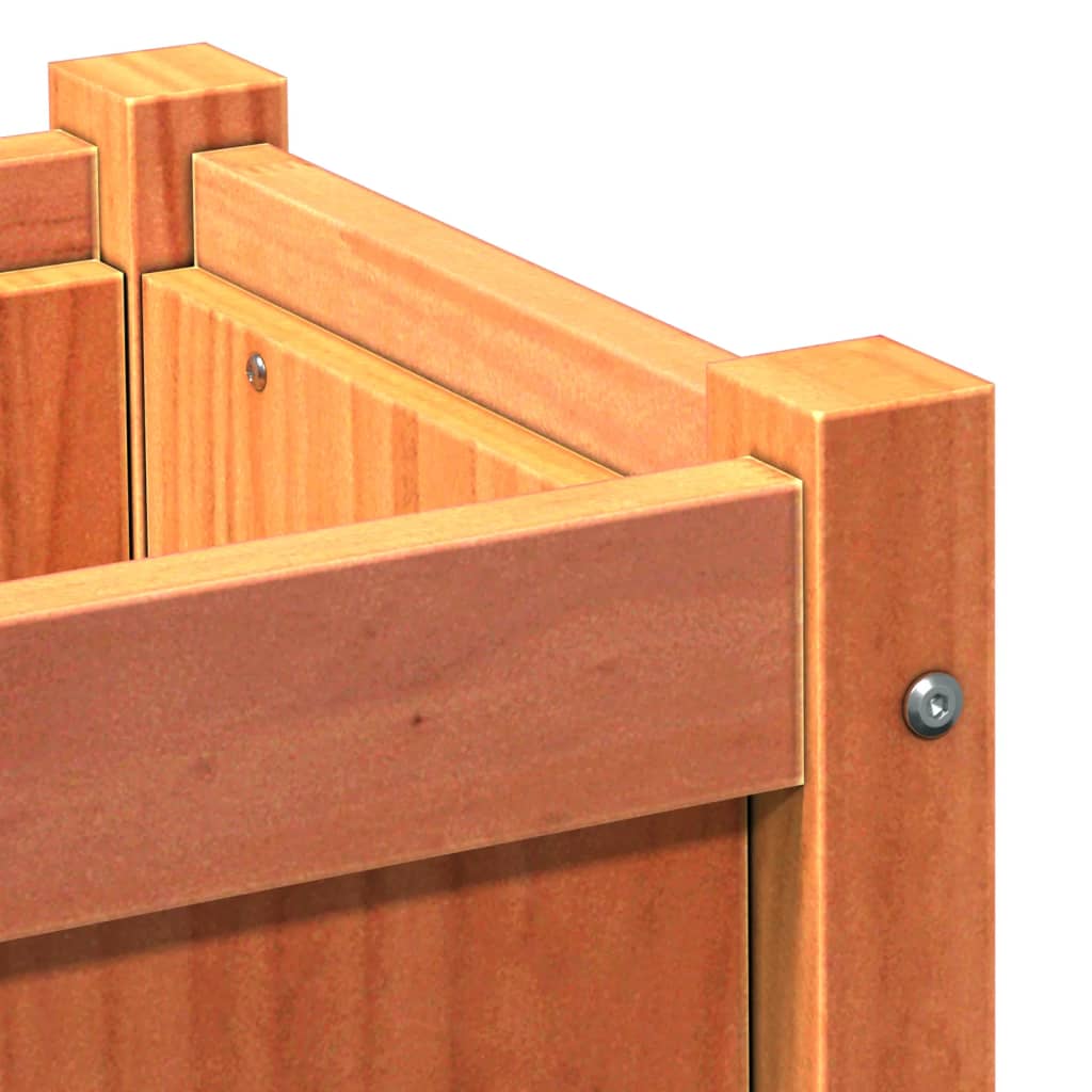 Garden Planters 2 Pcs Wax Solid Wood Pine
