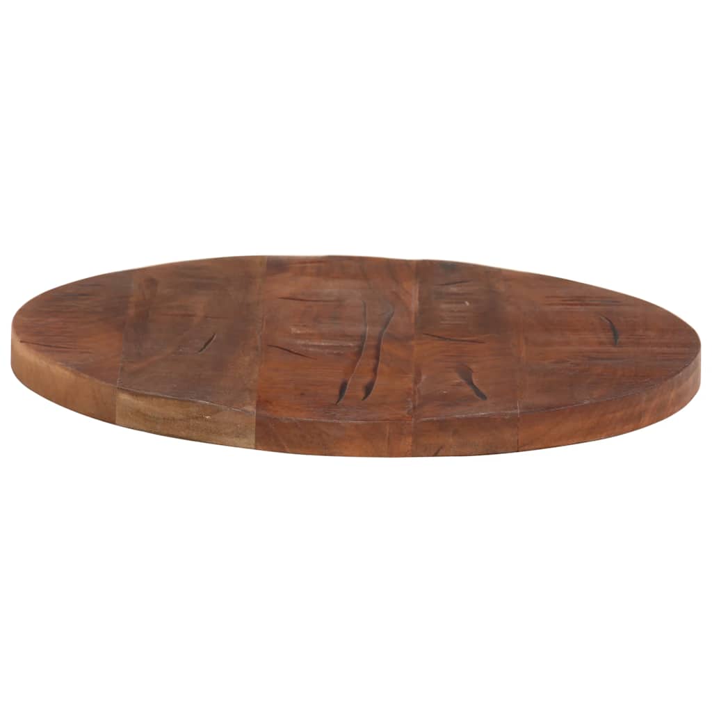 Table Top Ø 40X2.5 Cm Round Solid Wood Reclaimed