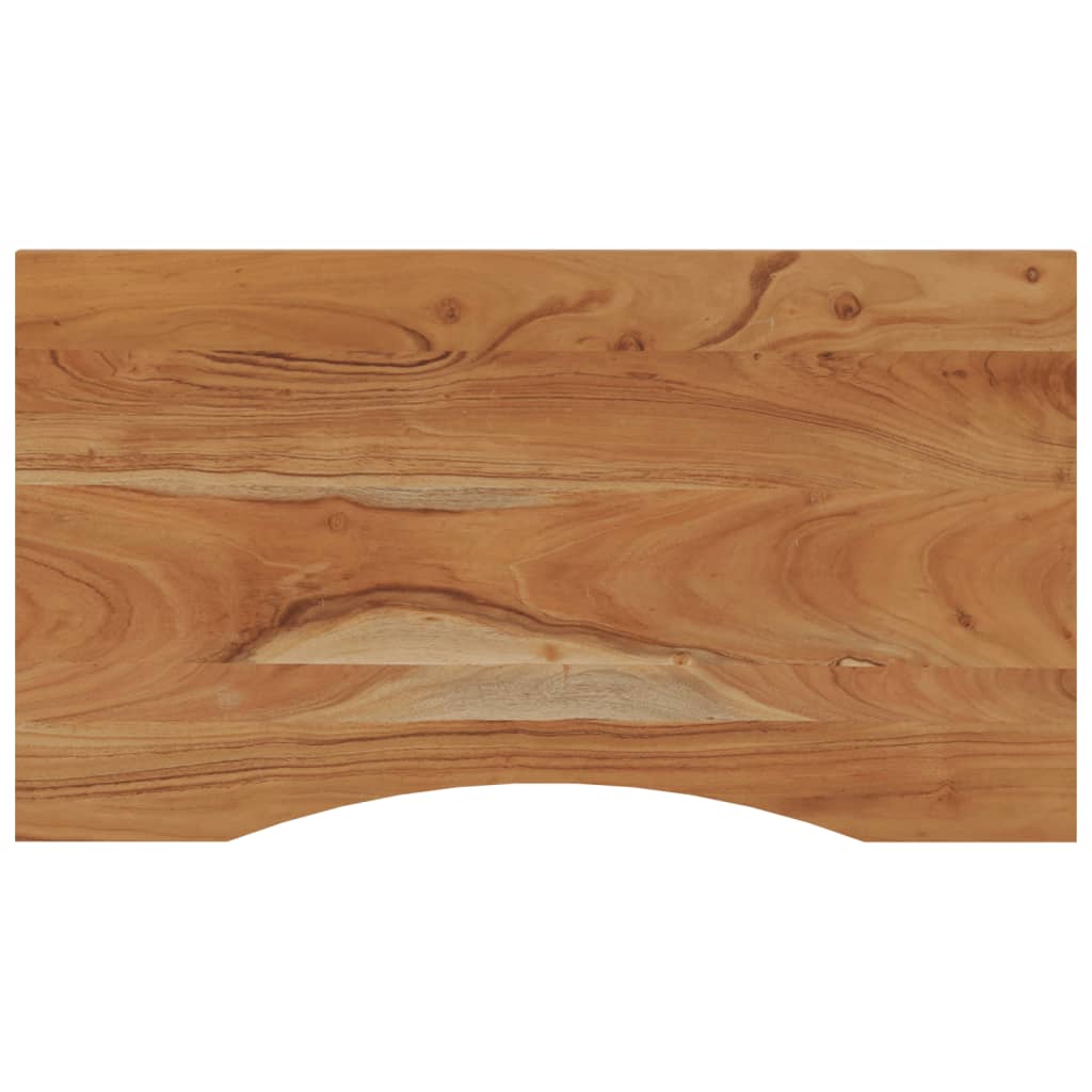 Table Tops Desk Top 100X50X2.5 Cm Rectangular Solid Wood Acacia LED 100 cm