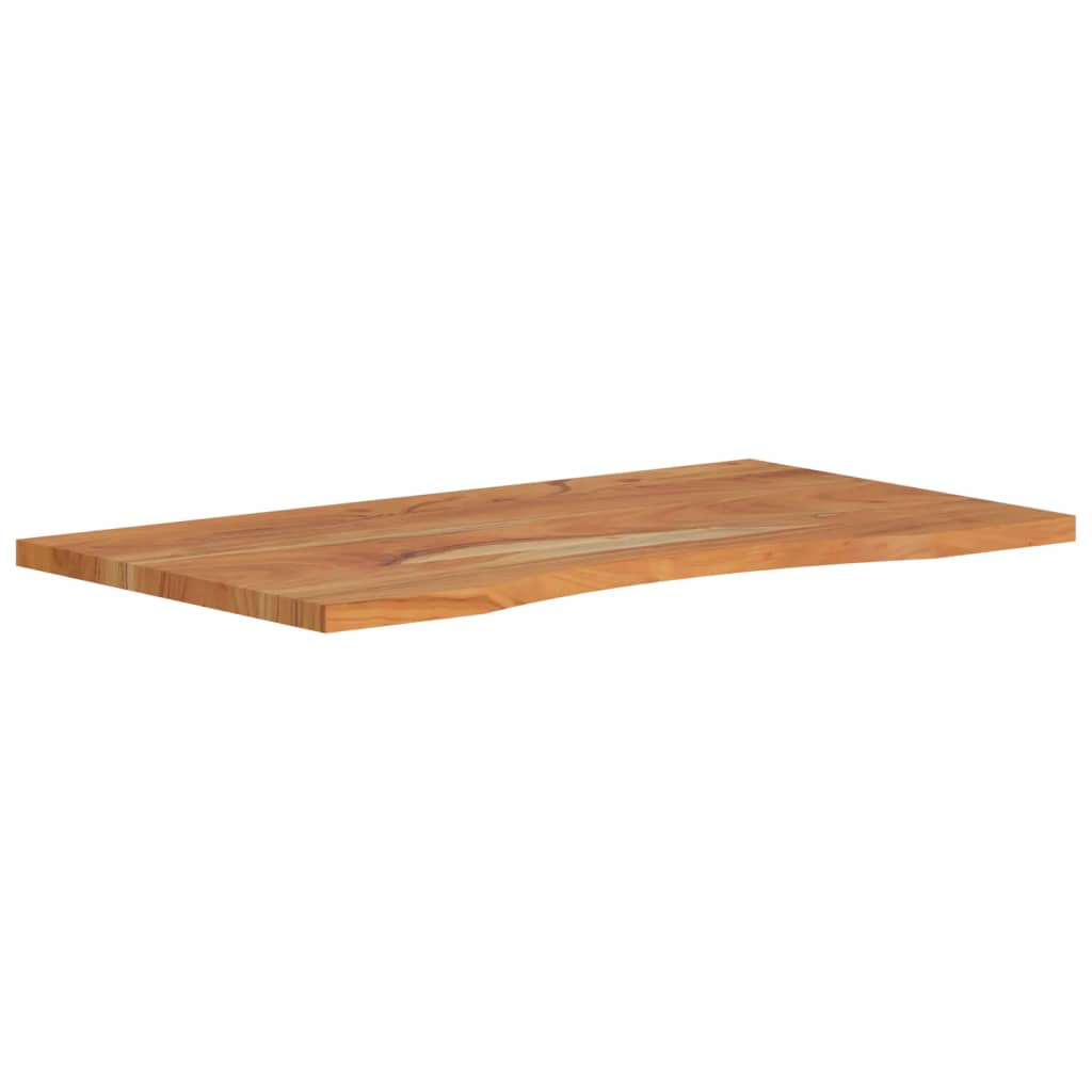 Table Tops Desk Top 100X50X2.5 Cm Rectangular Solid Wood Acacia LED 100 cm