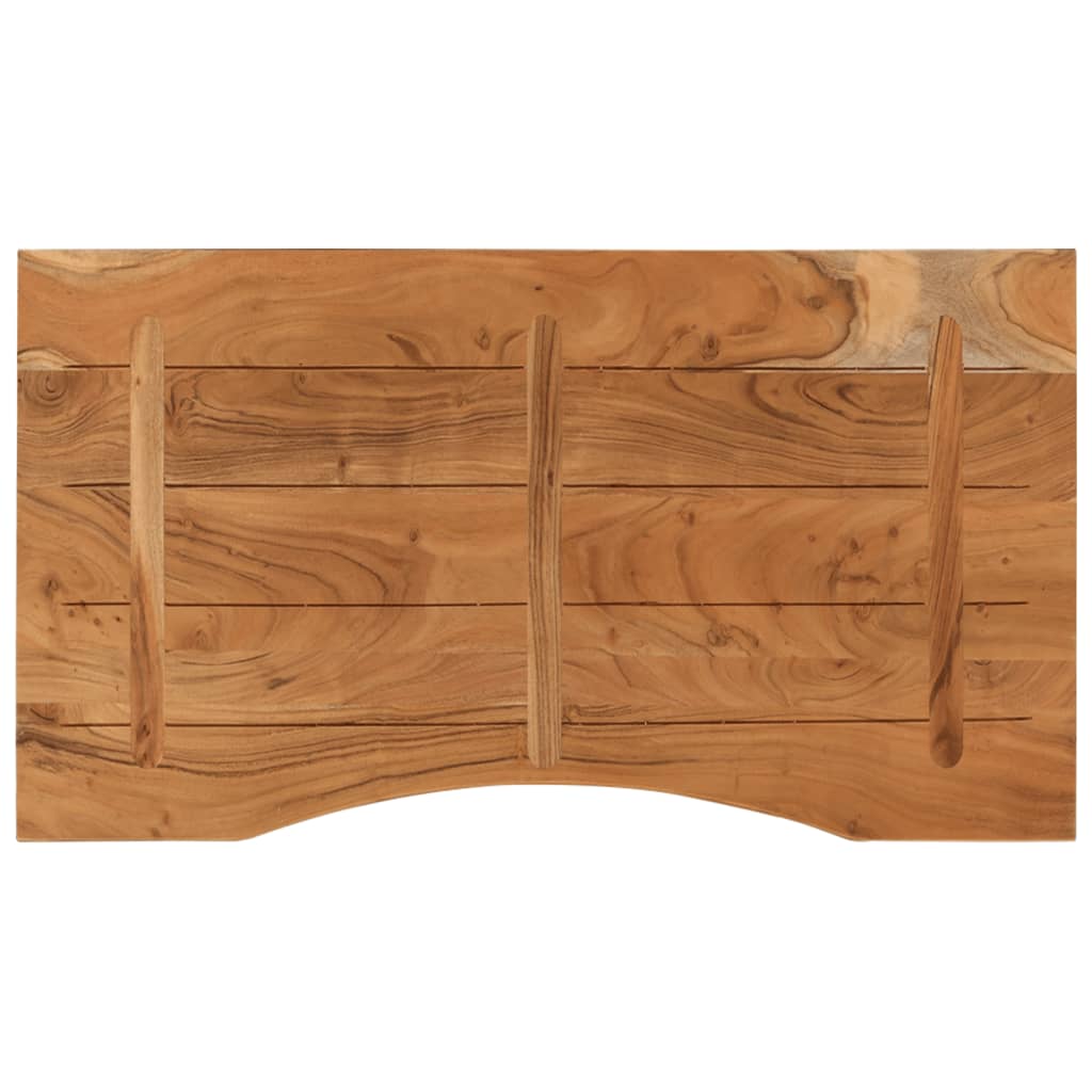Table Tops Desk Top 100X50X2.5 Cm Rectangular Solid Wood Acacia LED 100 cm