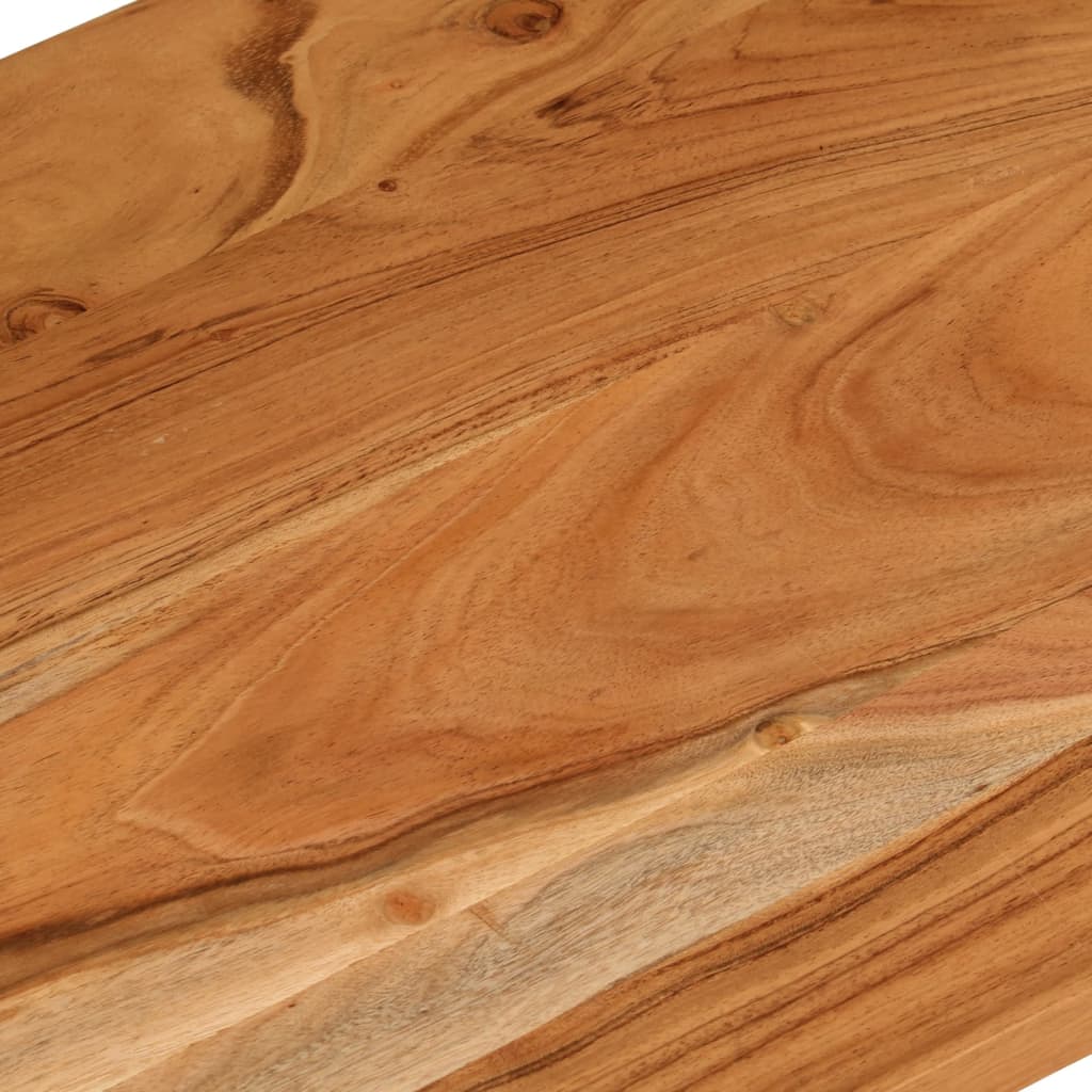 Table Tops Desk Top 100X50X2.5 Cm Rectangular Solid Wood Acacia LED 100 cm
