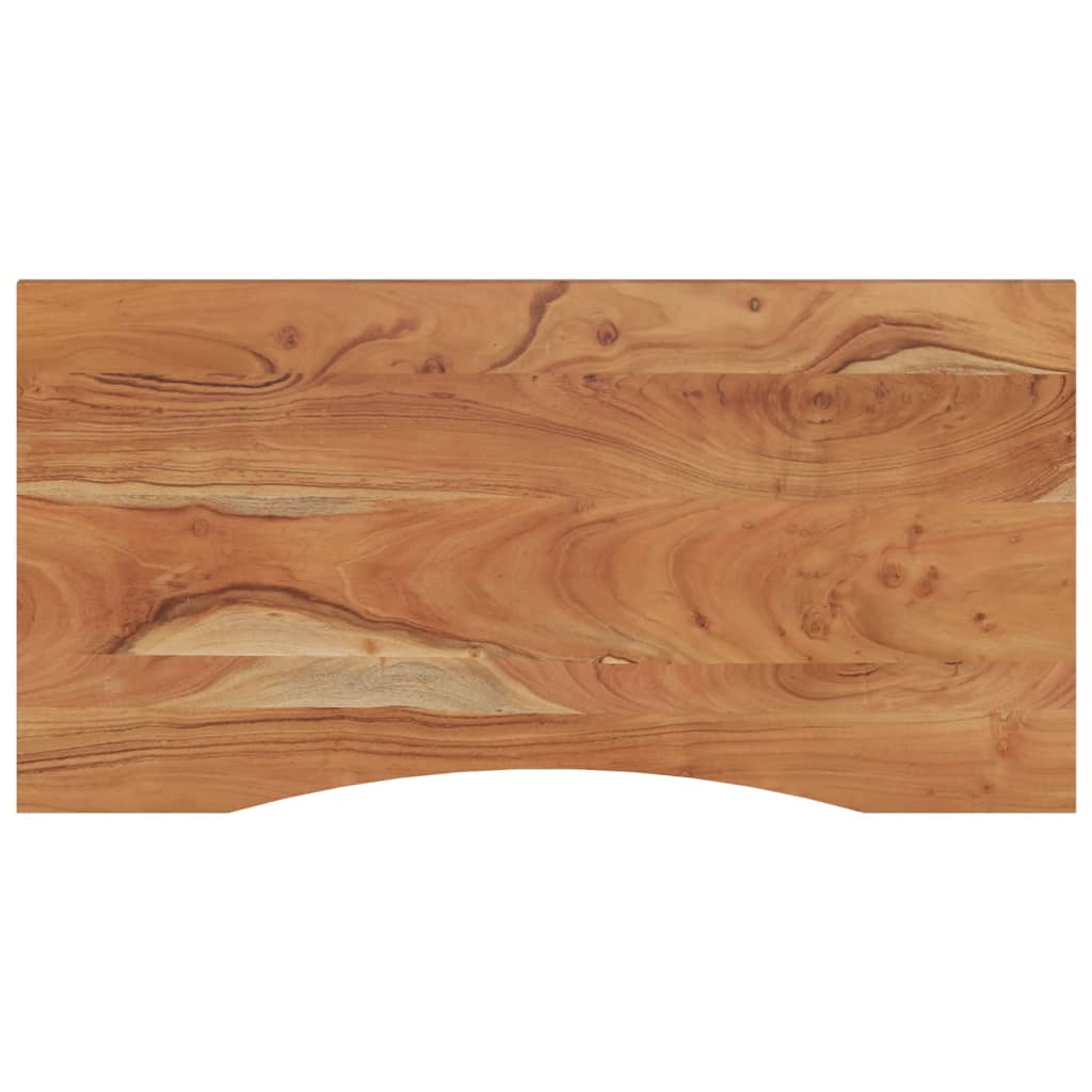 Desk Top 110X60X2.5 Cm Rectangular Solid Wood Acacia
