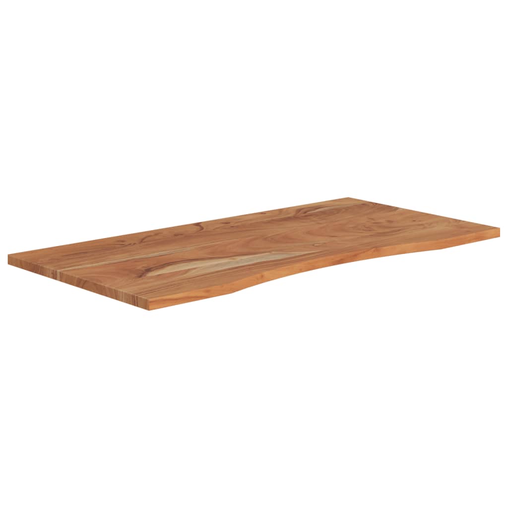 Desk Top 110X60X2.5 Cm Rectangular Solid Wood Acacia