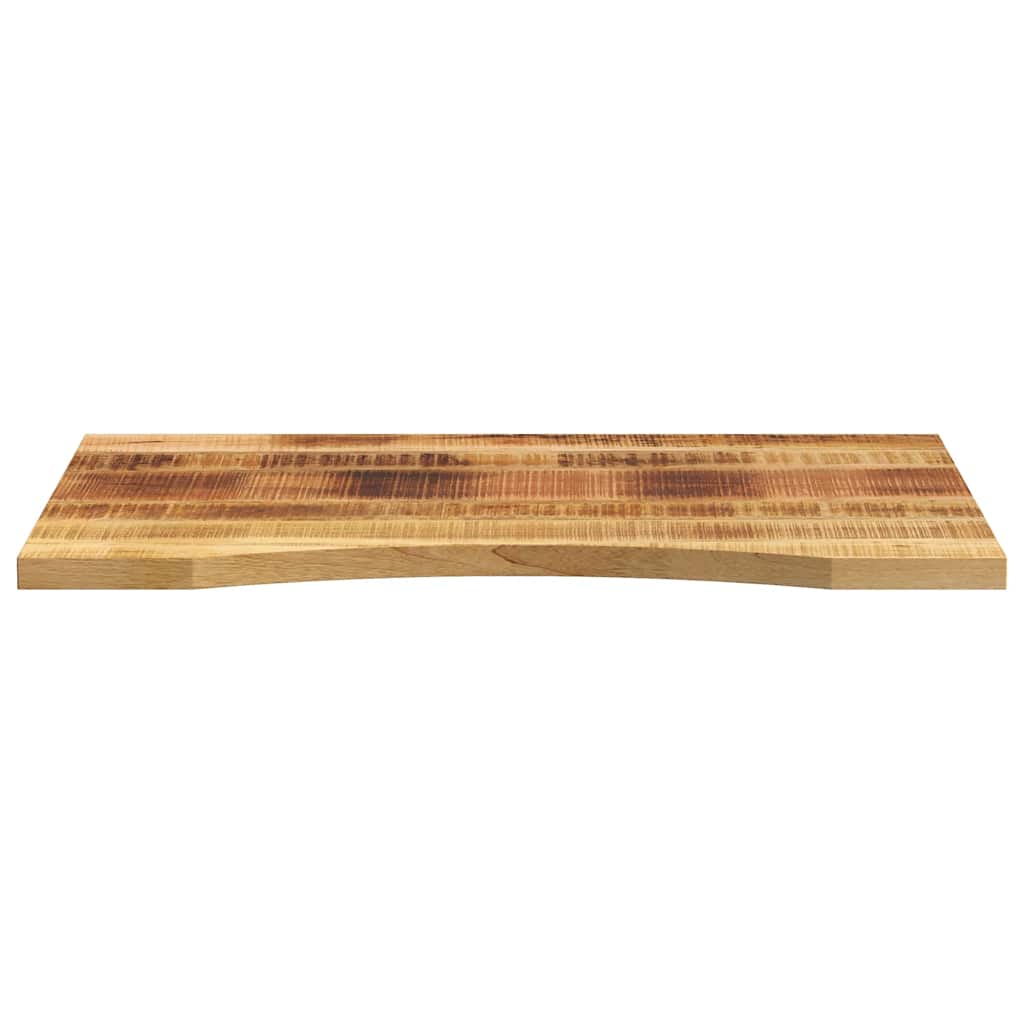 Table Tops Desk Top Curve 80X50X2.5 Cm Solid Wood Rough Mango LED 80 cm