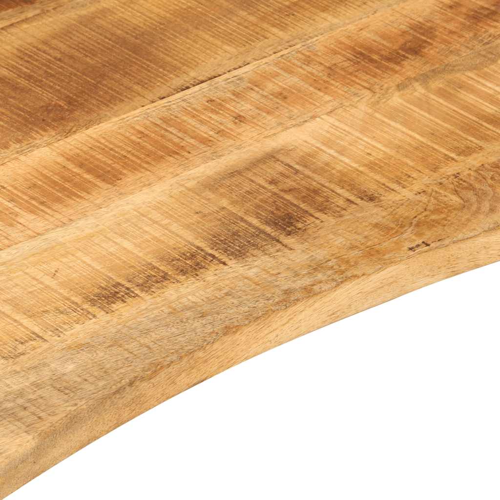 Table Tops Desk Top Curve 80X50X2.5 Cm Solid Wood Rough Mango LED 80 cm