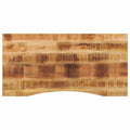 Desk Top With Curve 140X50X2.5 Cm Solid Wood Rough Mango