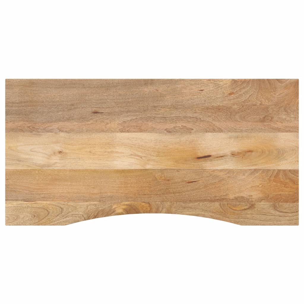 Table Tops Solid Mango Wood Desk Top Tabletop Rustic Natural Finish 110x50x2.5cm