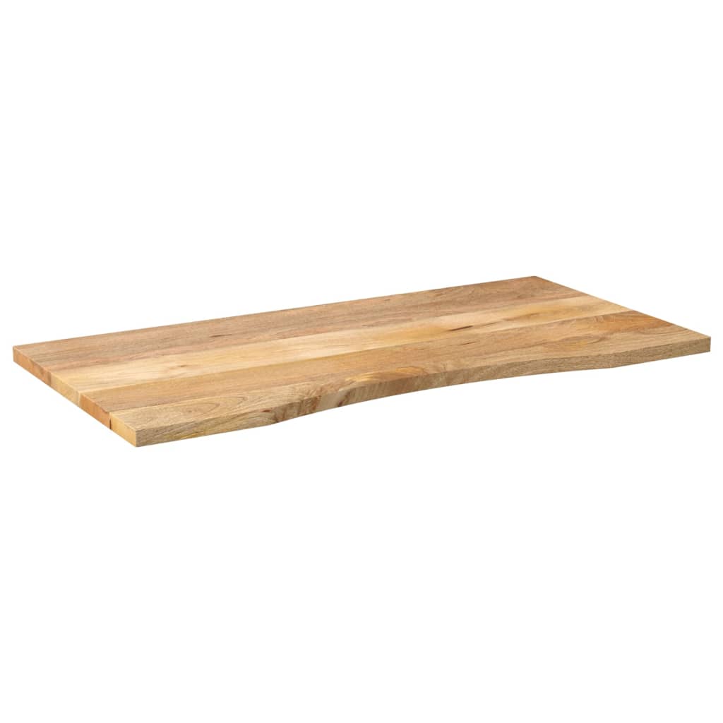 Table Tops Solid Mango Wood Desk Top Tabletop Rustic Natural Finish 110x50x2.5cm