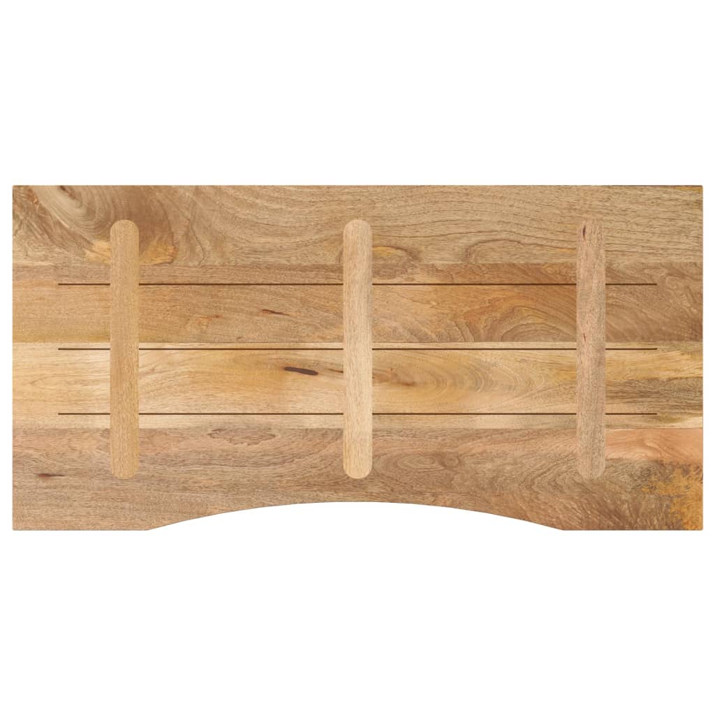 Table Tops Solid Mango Wood Desk Top Tabletop Rustic Natural Finish 110x50x2.5cm