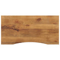 Desk Top With Curve 120X50X2.5 Cm Solid Wood Rough Mango
