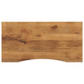 Desk Top With Curve 140X50X2.5 Cm Solid Wood Rough Mango