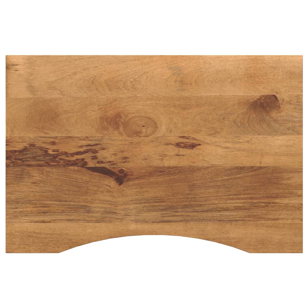 Table Tops Solid Mango Wood Desk Top Tabletop Rustic Natural Finish 80x60x2.5cm