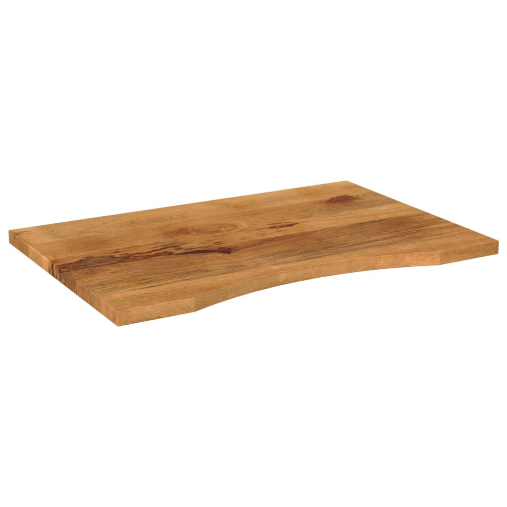 Table Tops Solid Mango Wood Desk Top Tabletop Rustic Natural Finish 80x60x2.5cm