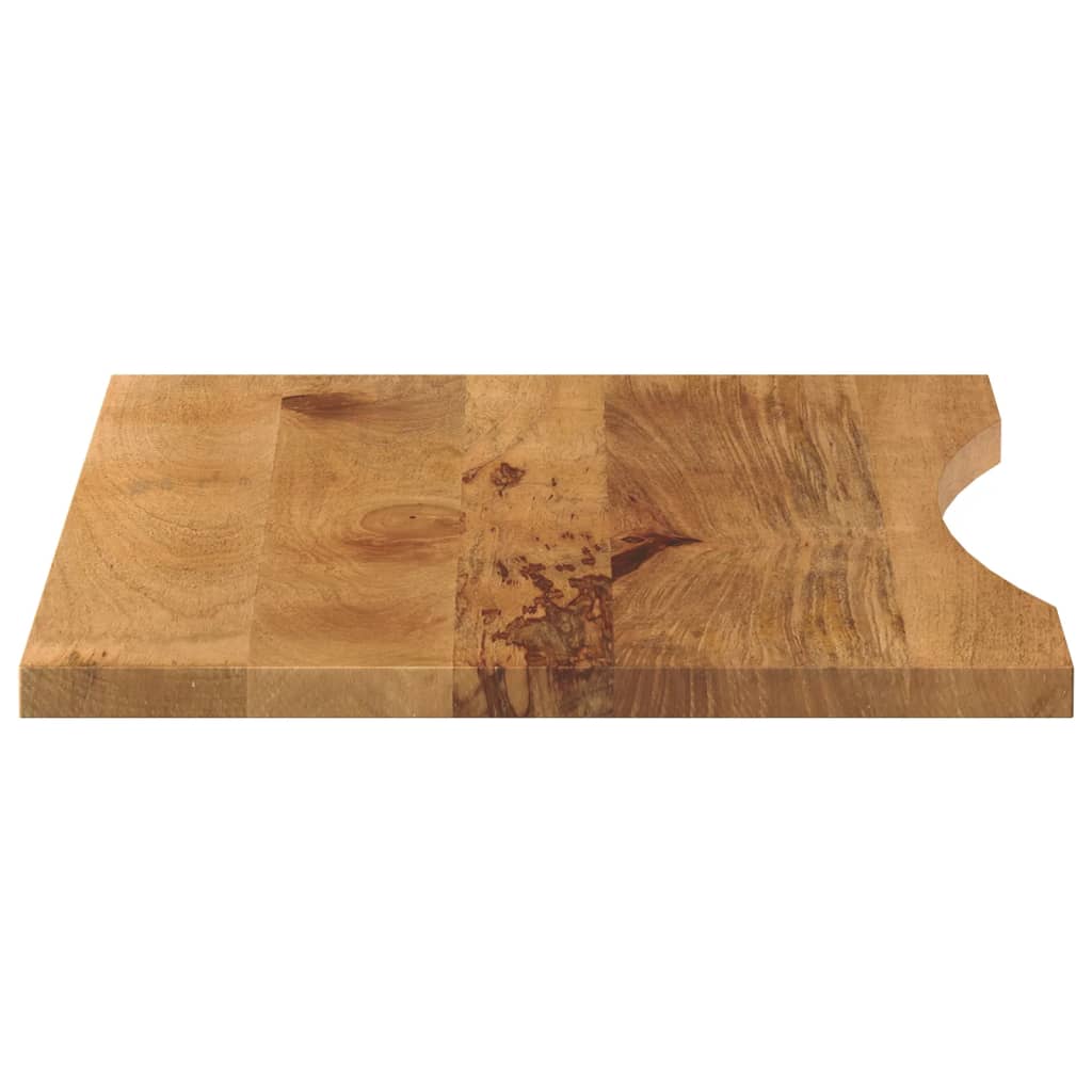 Table Tops Solid Mango Wood Desk Top Tabletop Rustic Natural Finish 80x60x2.5cm