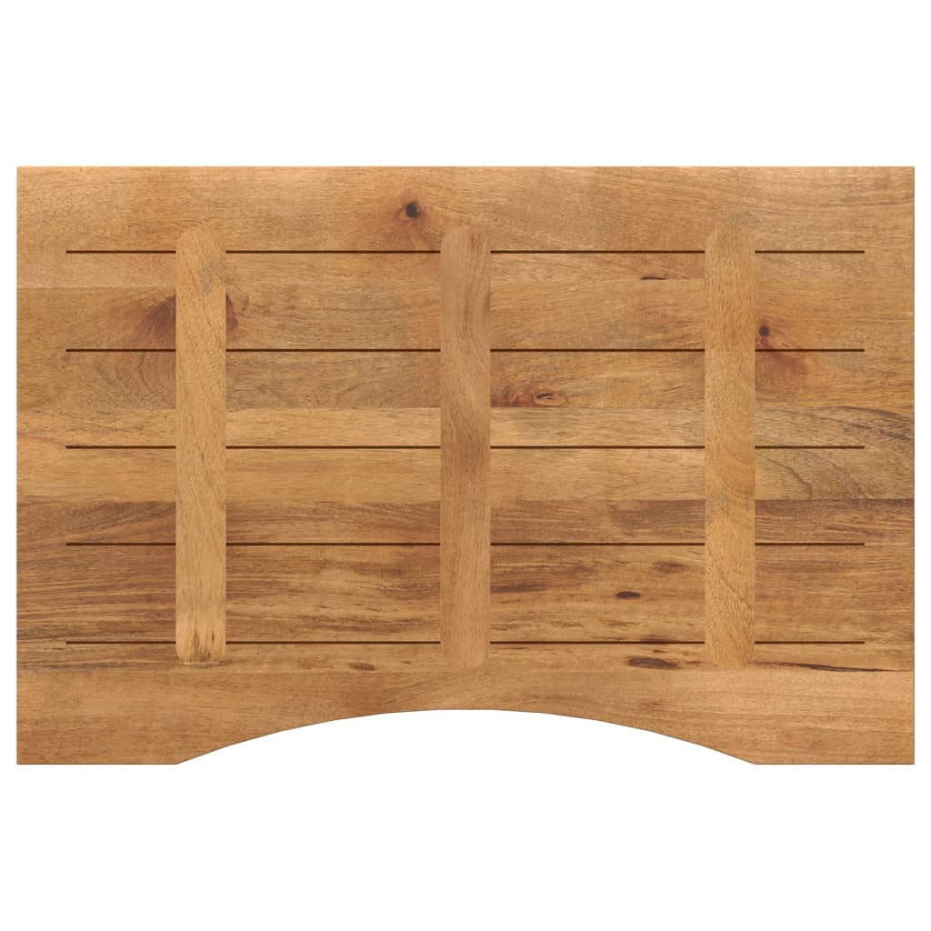 Table Tops Solid Mango Wood Desk Top Tabletop Rustic Natural Finish 80x60x2.5cm