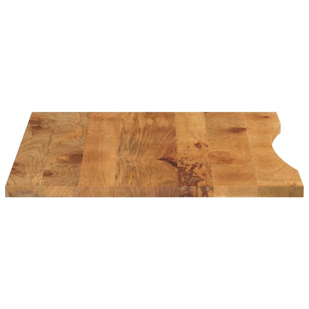 Table Tops Solid Mango Wood Desk Top Tabletop Rustic Natural Finish 110x80x2.5cm
